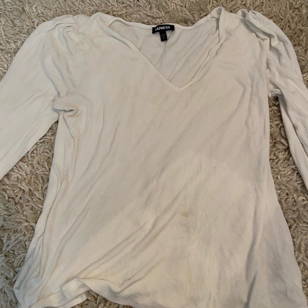 Long sleeve white shirt